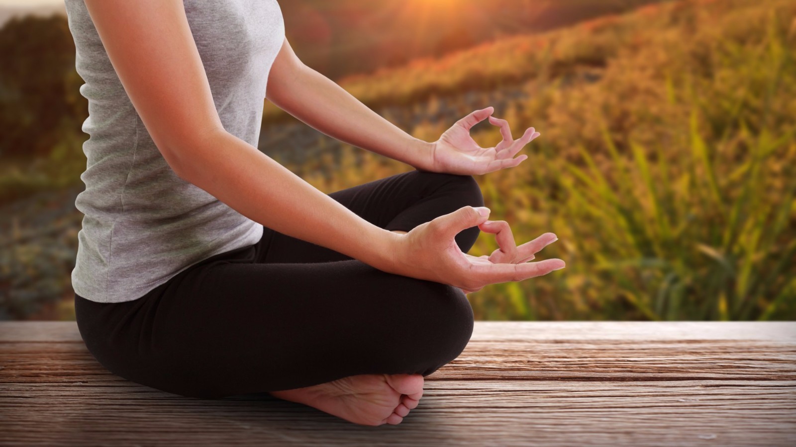 女人,瑜伽,冥想,集中,打坐姿势,电脑壁纸